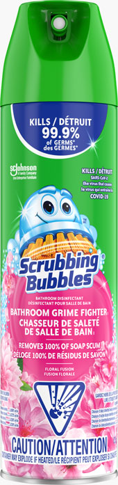 Scrubbing Bubbles® Bathroom Disinfectant Grime Fighter I Aerosol - Floral Fusion