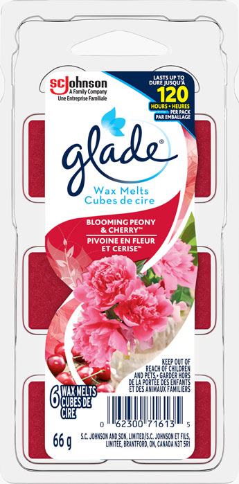 Glade® Cubes De Cire - Pivoine en fleur et Cerise