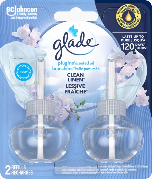 Glade Branchées® Huile parfumée Recharge - Lessive fraîche®