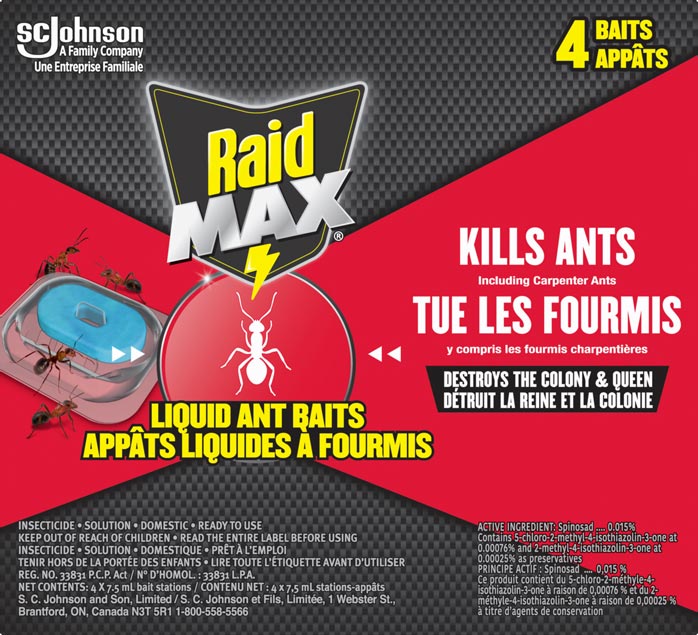 Raid Max® Àppâts Liquides Â Fourmis