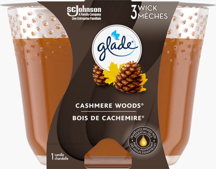 Glade® Triple Wick Candle - Cashmere Woods™