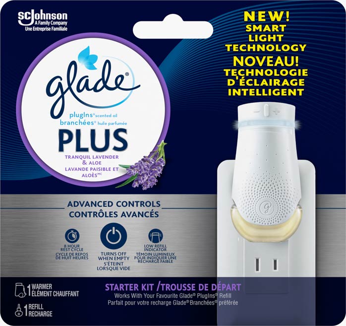 Glade Branchées® Huile parfumée Plus nécessaire de départ - Lavande Paisible et Aloès