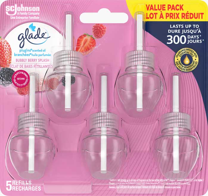 Glade Branchées® Huile parfumée Recharge - Éclat De Baies Pétillantes