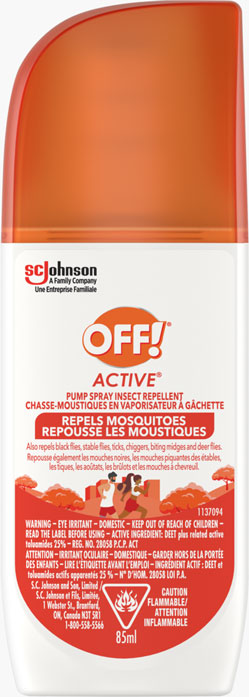 OFF!® Active® Pump Spray Insect Repellent