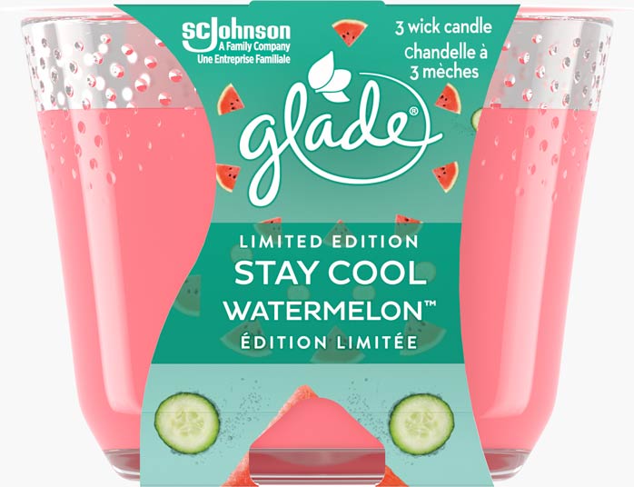 Glade® chandelle à trois mèches - Stay Cool Watermelon™