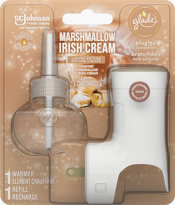 Glade® des Fêtes Huile parfumée nécessaire de départ - Marshmallow Irish Cream™