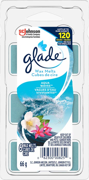 Glade® Cubes de Cire - Vagues d'eau Vivifiantes
