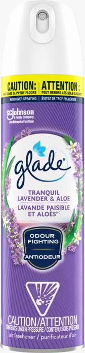 Glade® Purificateur d`air en aerosol - Lavande Paisible et Aloès