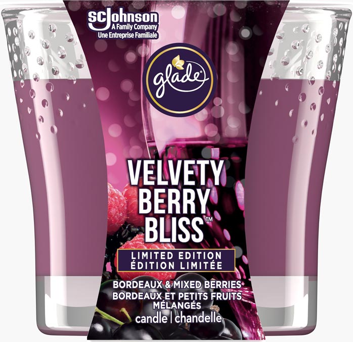 Glade® Holiday Candle - Velvety Berry Bliss™
