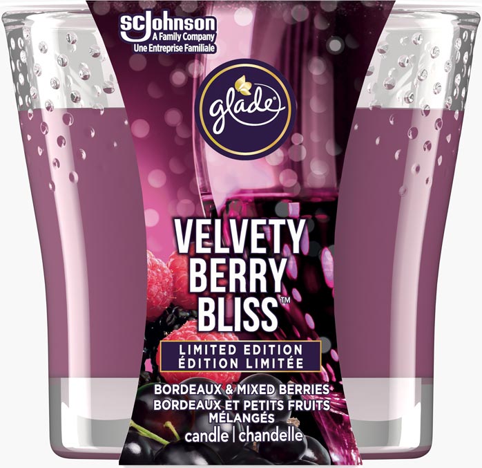 Glade® des Fêtes Chandelle - Velvety Berry Bliss™