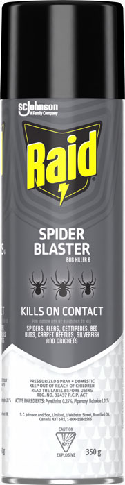 Raid clearance spray spiders