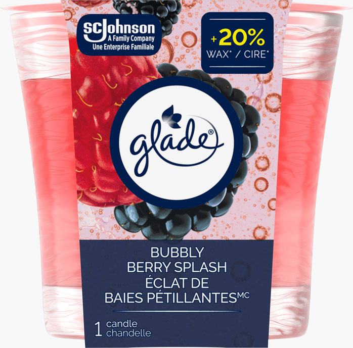Glade® Candle - Bubbly Berry Splash