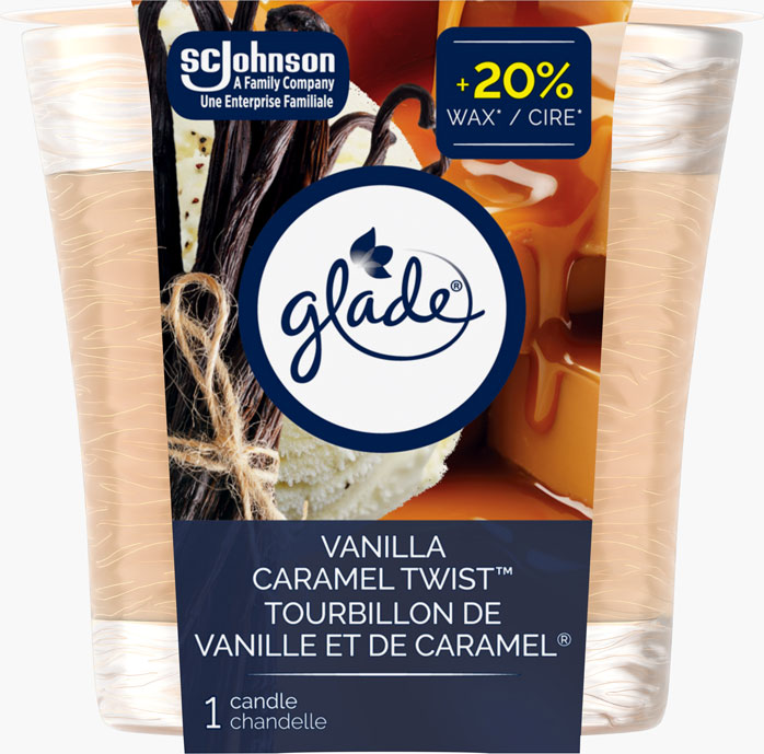 Glade® Candle - Vanilla Caramel Twist™