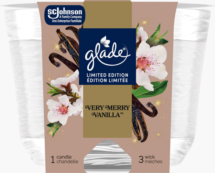 Glade® Holiday Triple Wick Candle - Very Merry Vanilla™