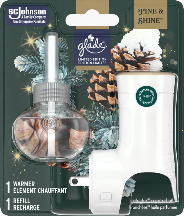 Glade® Holiday PlugIns® Scented Oil Starter -  Pine & Shine™