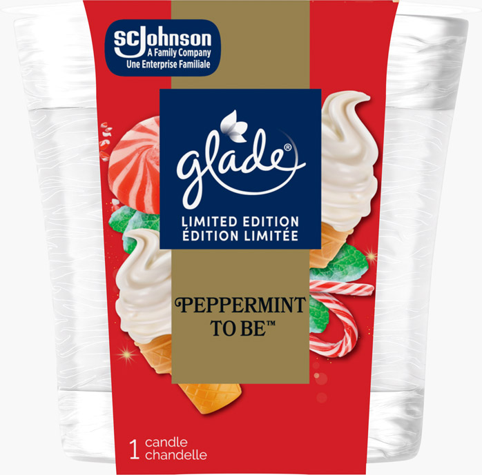 Glade® Holiday Candle - Peppermint To Be™