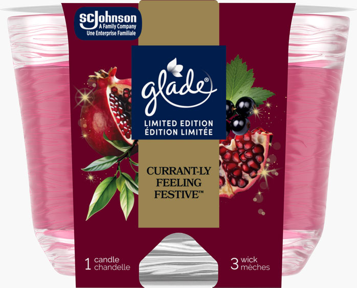 Glade® Holiday Triple Wick Candle - Currantly Feeling Festive™