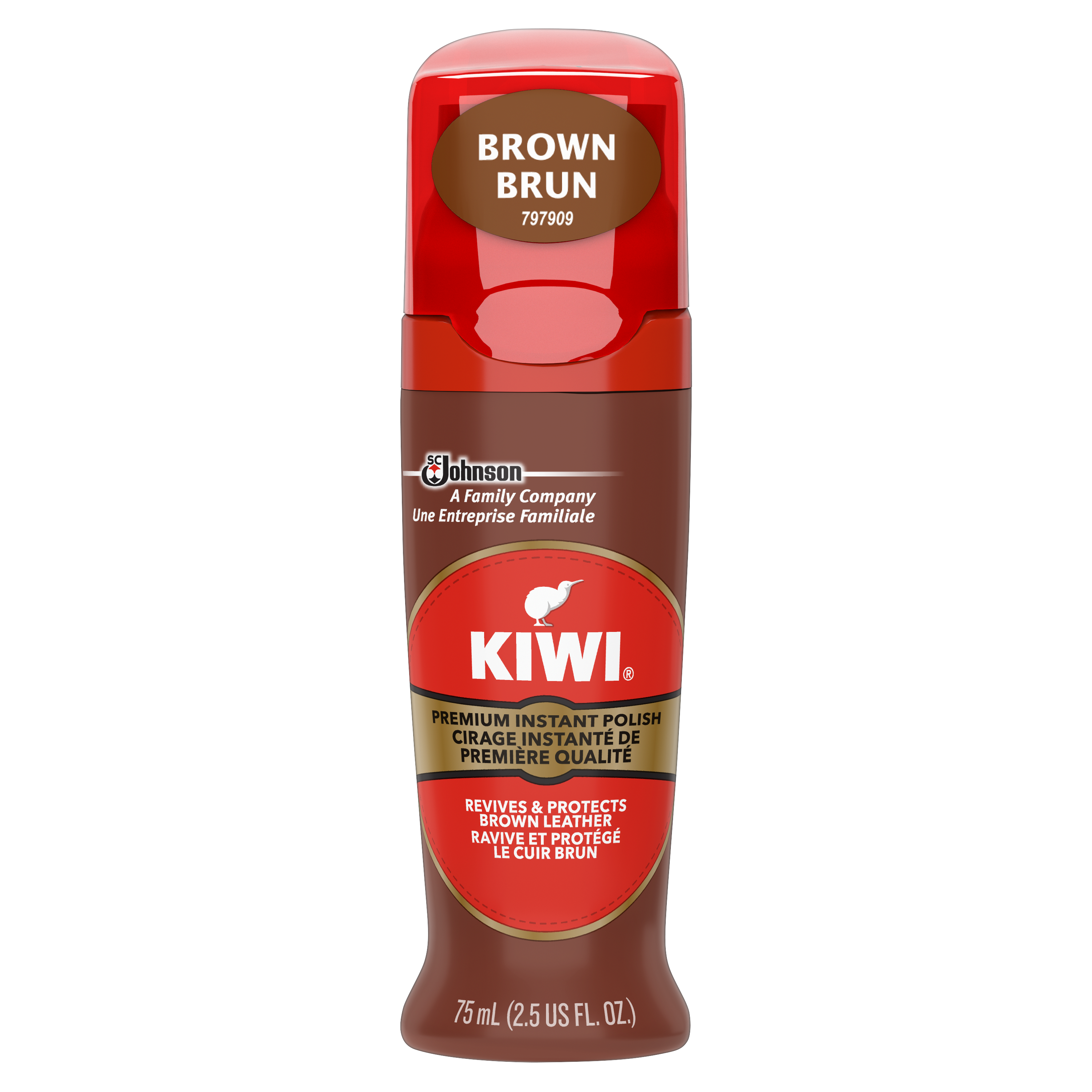 KIWI® Cirage Instanté de Première Qualité - Brun
