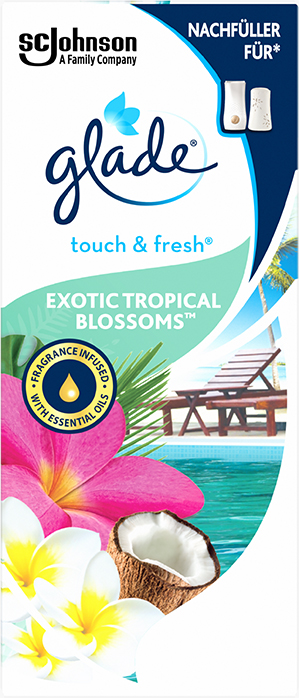Glade® touch & fresh® Minispray Nachfüller Exotic Tropical Blossom