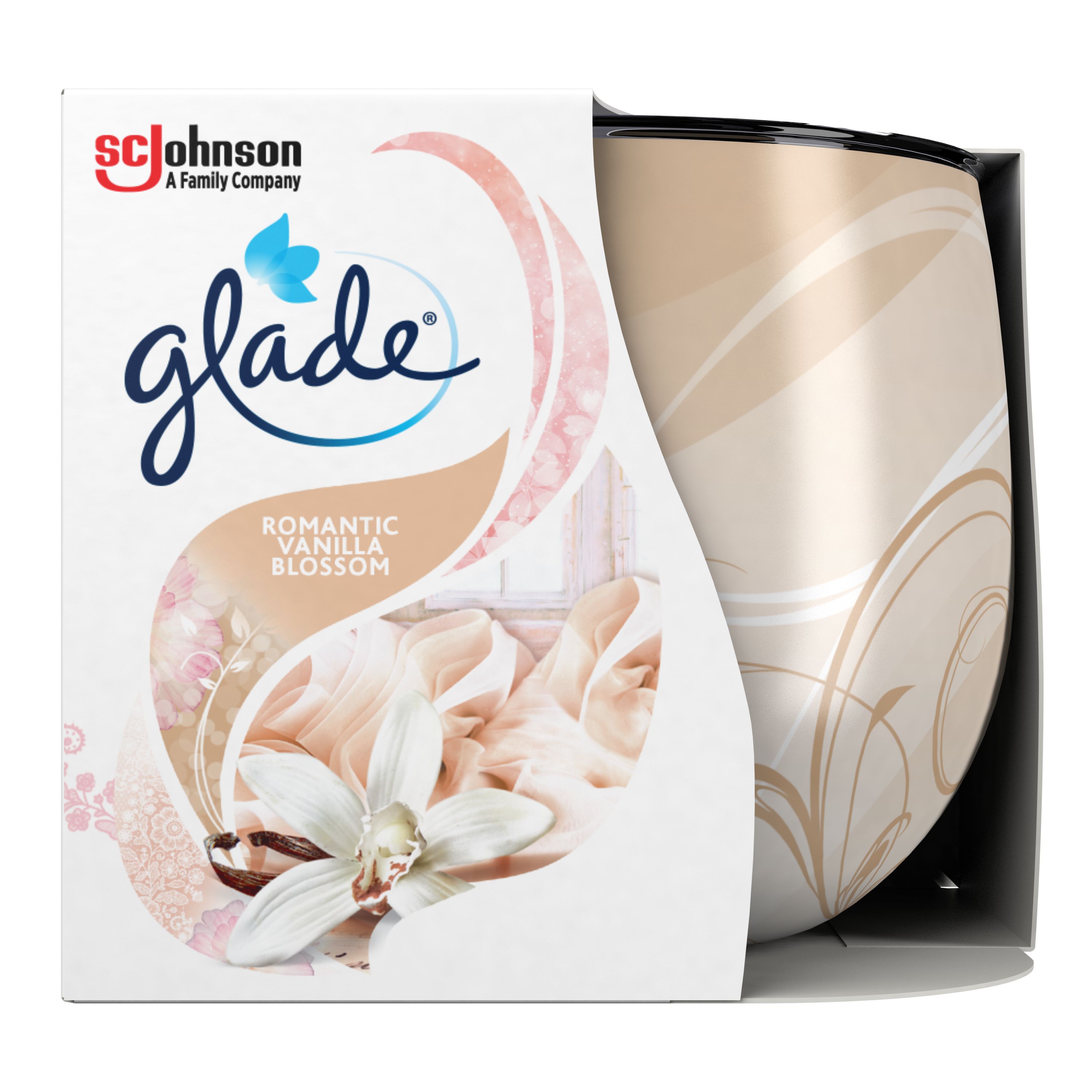 Glade® Bougie Décorative Romantic Vanilla Blossom