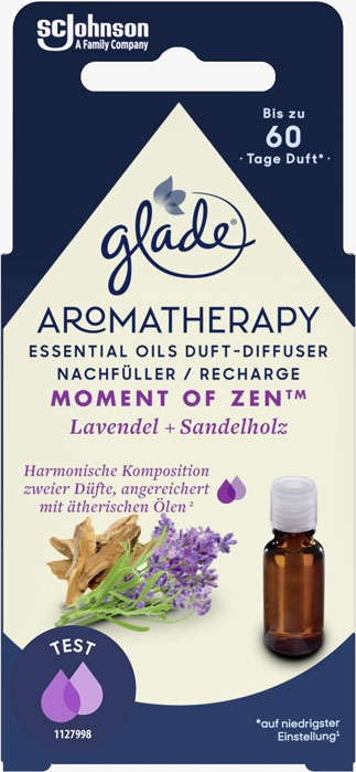 Glade® Aromablends Essential Oils Diffusore Cool Mist Ricarica Moment of Zen™
