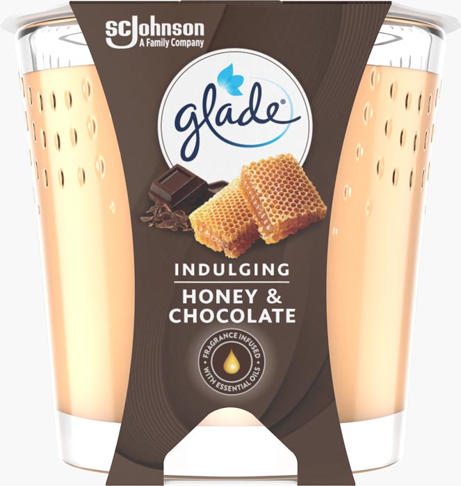 Glade® Bougie Indulging Honey & Chocolate
