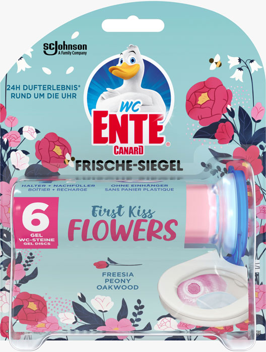WC-Ente® Frische-Siegel Original First Kiss Flowers