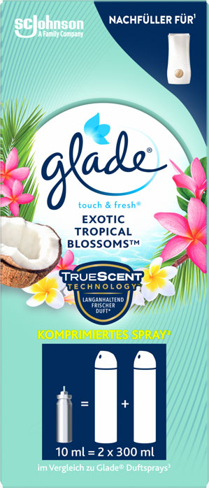 Glade® touch & fresh® minispray Recharge Exotic Tropical Blossom