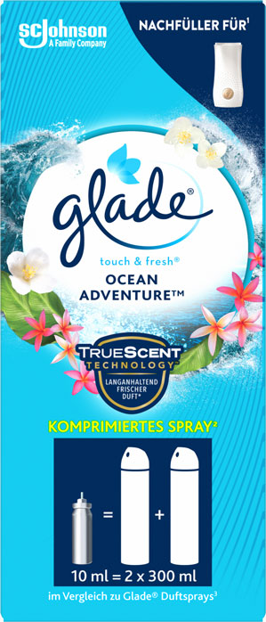 Glade® touch & fresh® minispray Recharge Ocean Adventure™