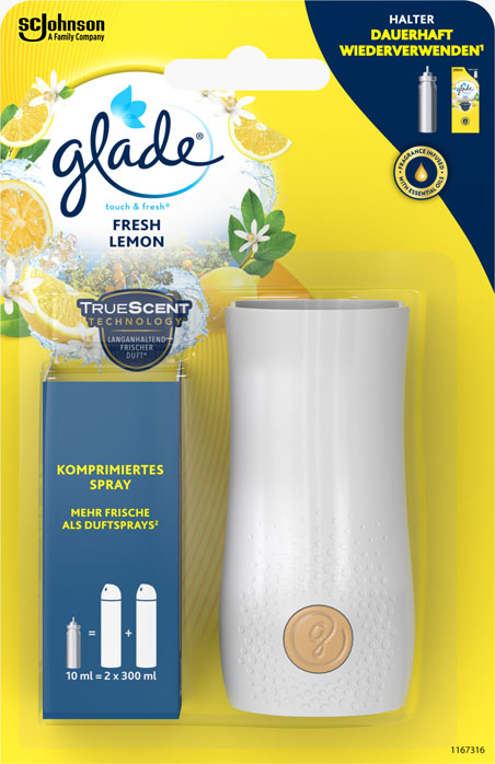 Glade® touch & fresh® minispray Diffuseur Fresh Lemon