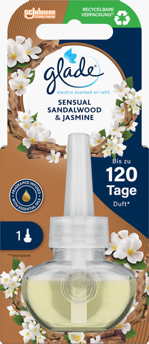 Glade® electric scented oil Ricarica Sensual Sandalwood & Jasmine