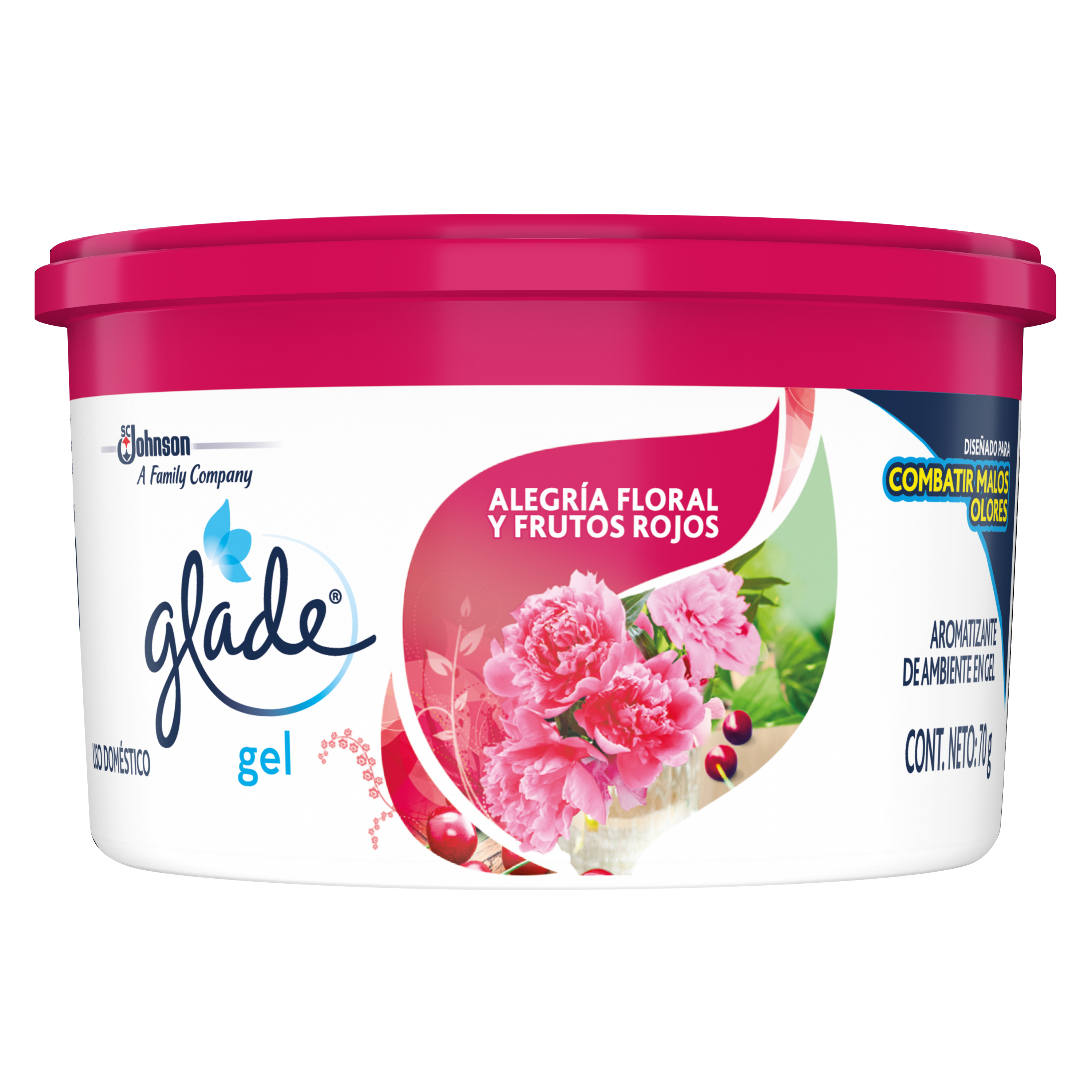 Glade® Gel Alegría Floral y Frutos Rojos