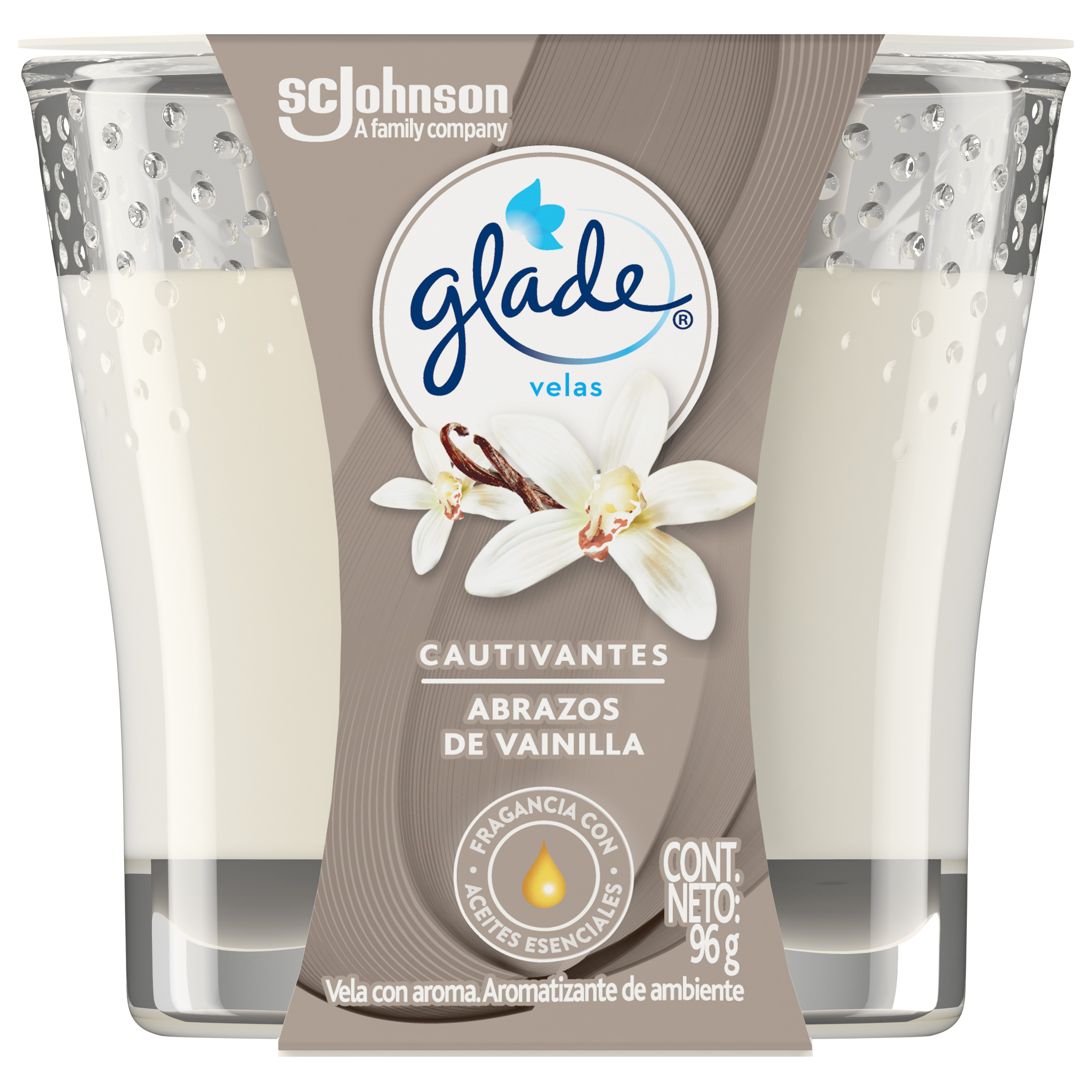 Glade®  Velas Abrazos de Vainilla