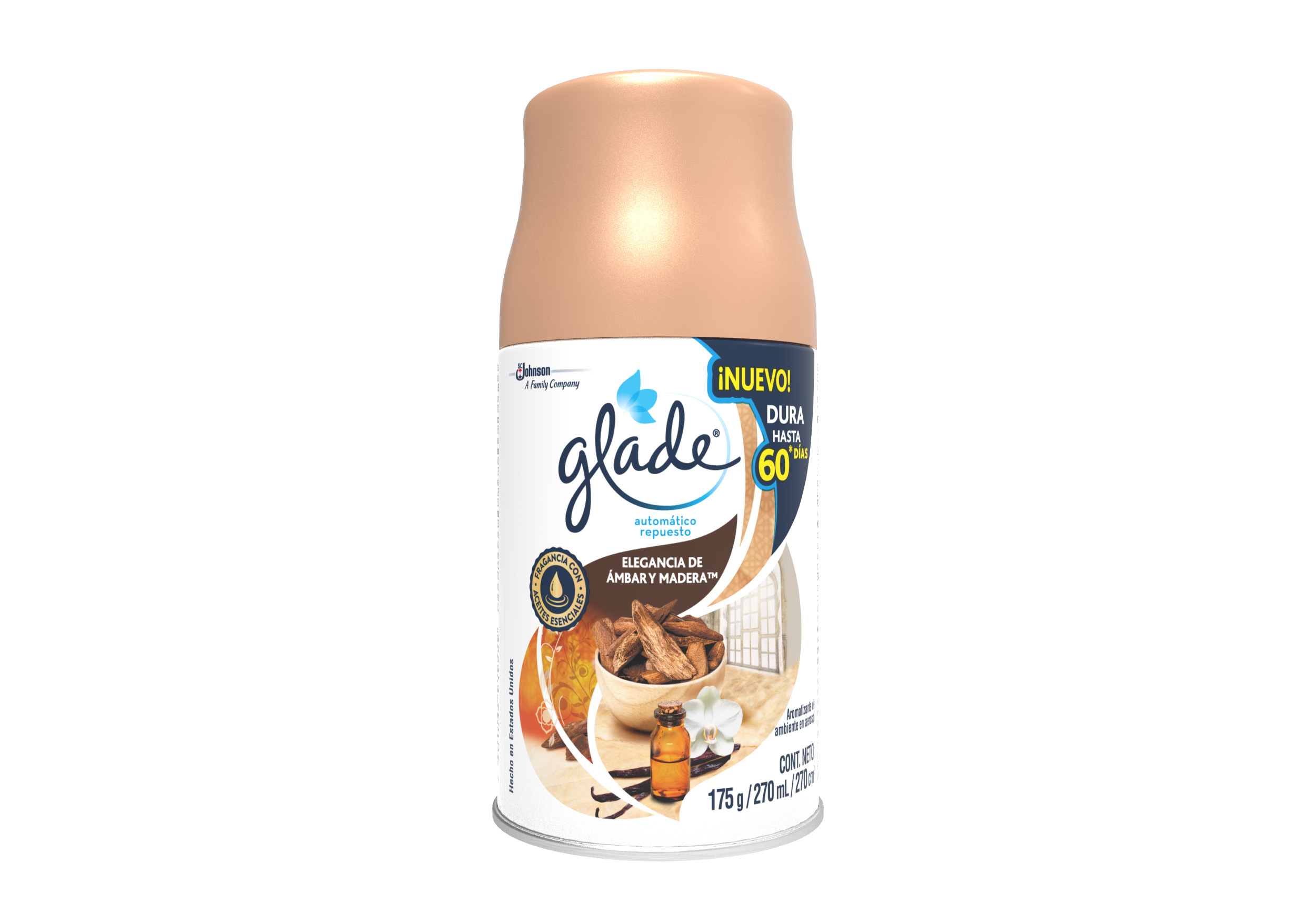 Glade® Automático Elegancia de Ámbar & Madera