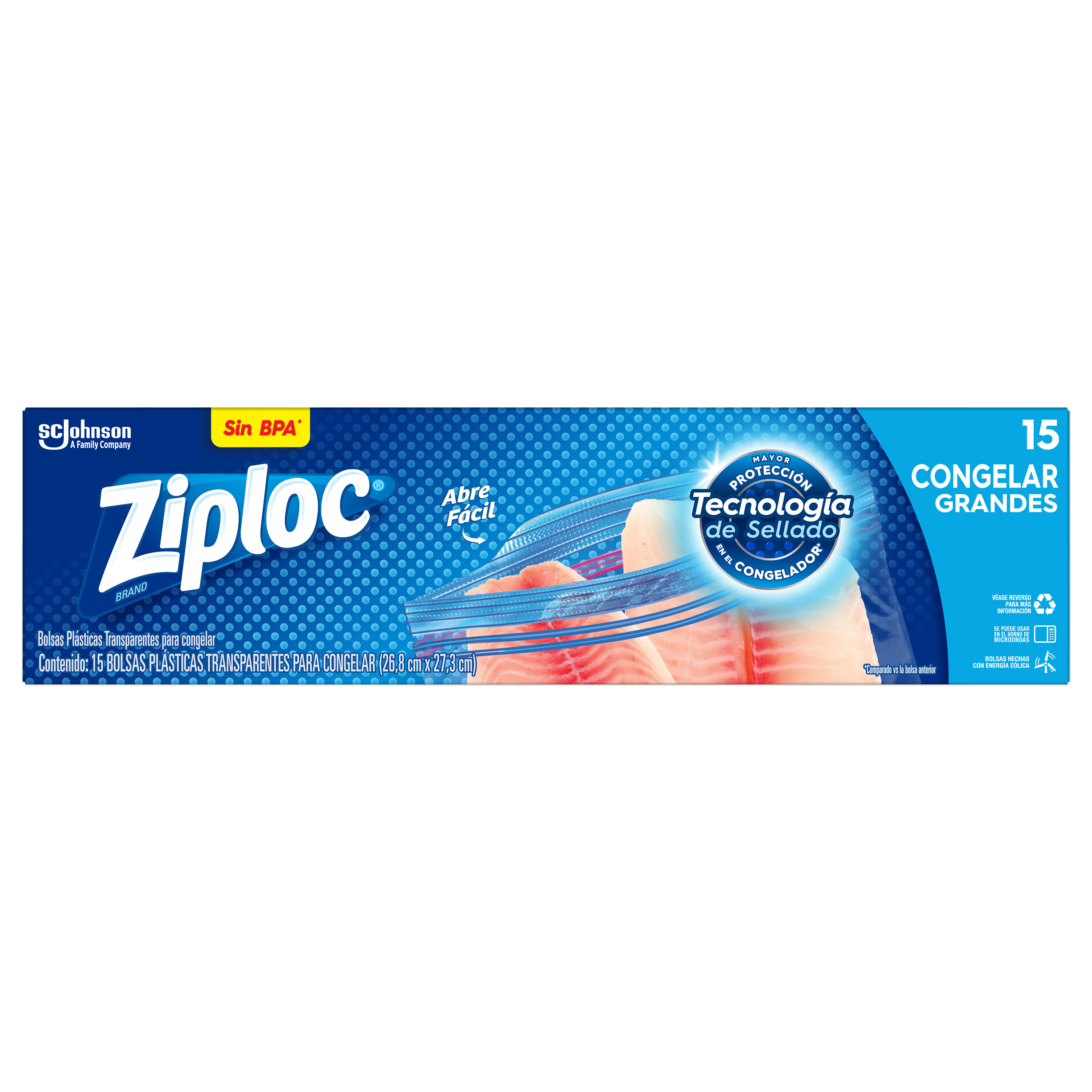 Ziploc® Reutilizable para Congelar Tamaño Mediana