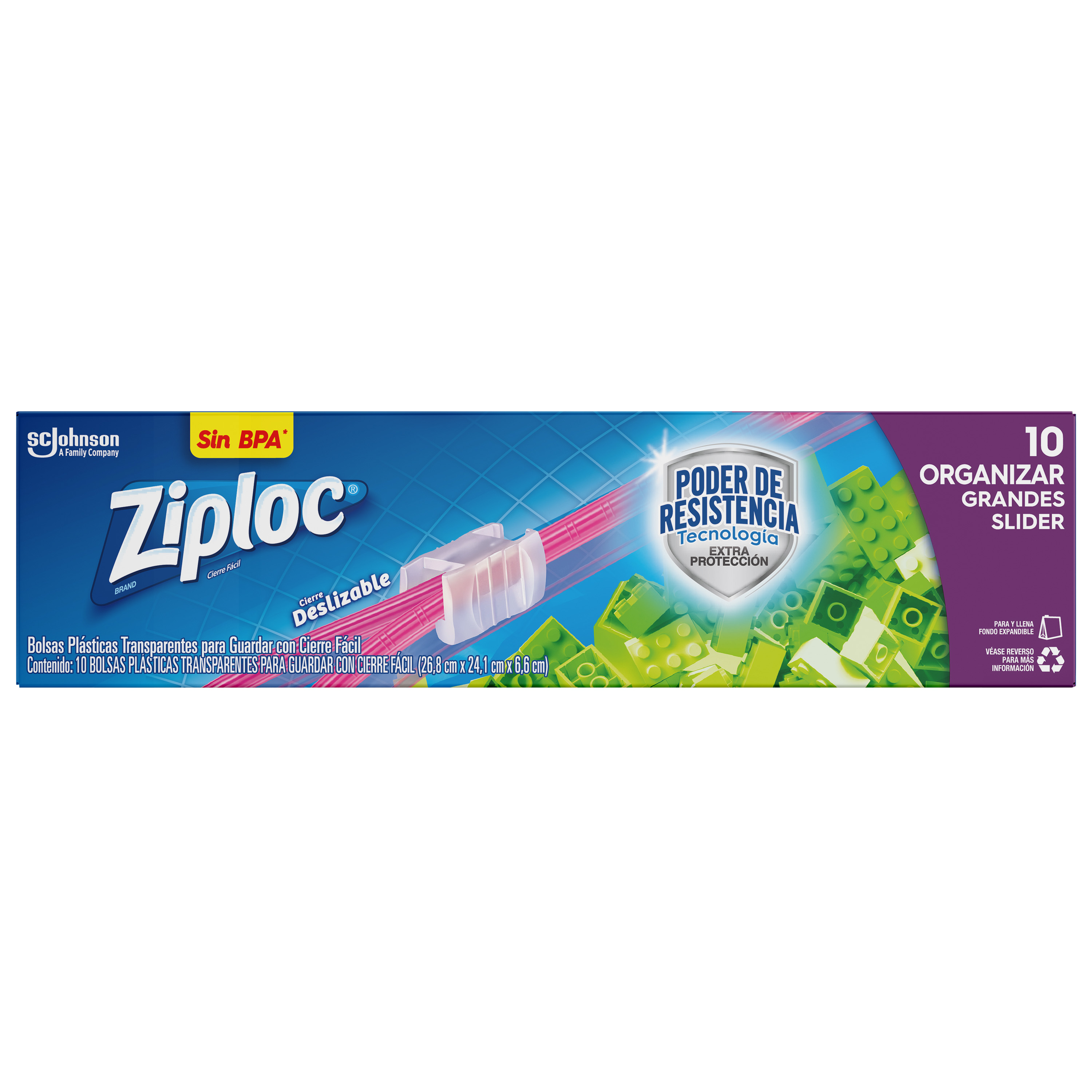 Ziploc® Reutilizable para Organizar Tamaño Grande