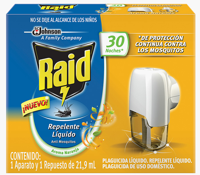 Raid® Líquido Eléctrico Aroma Naranja
