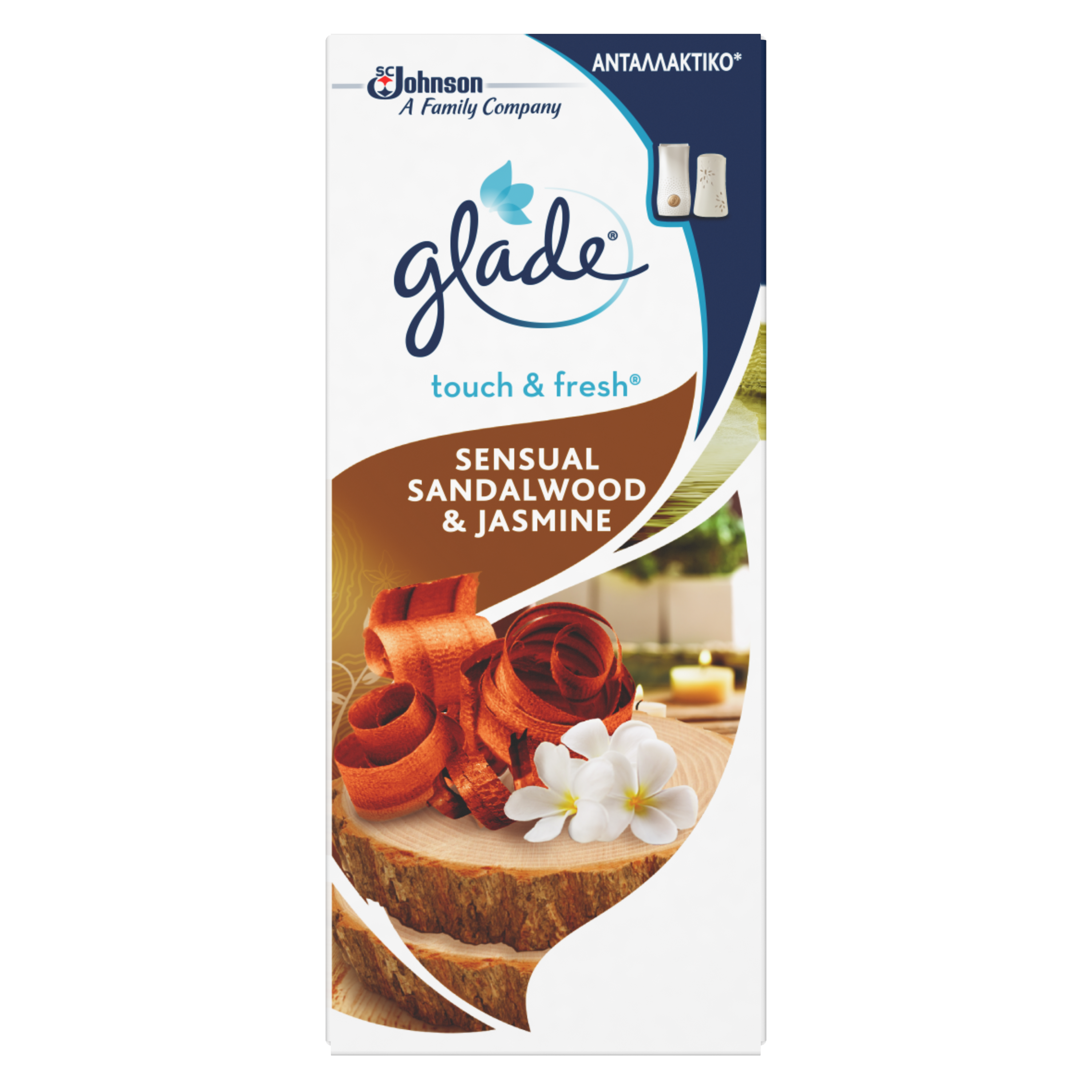 Glade® Touch & Fresh – Sensual Sandalwood & Jasmine Ανταλλακτικό