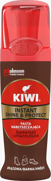 KIWI® Instant Shine & Protect hnědý