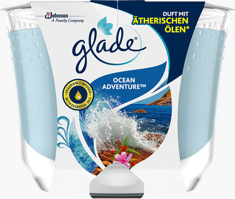 Glade® Langanhaltende Duftkerze Ocean Adventure™