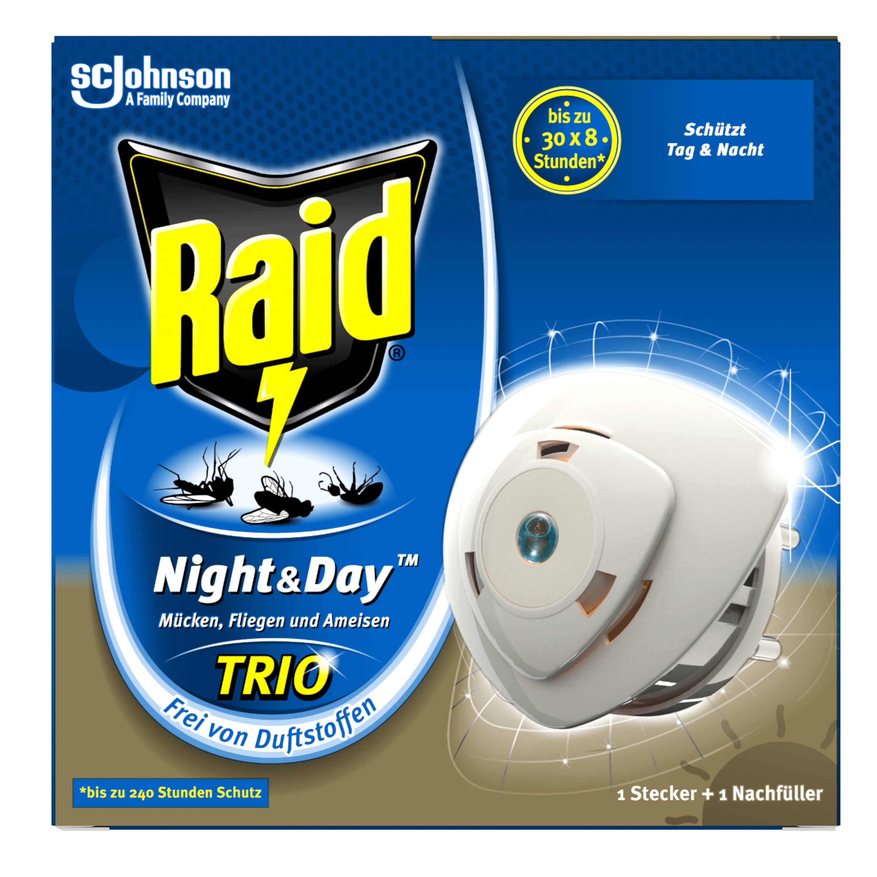 Raid® Night & Day Trio Insektenstecker OR