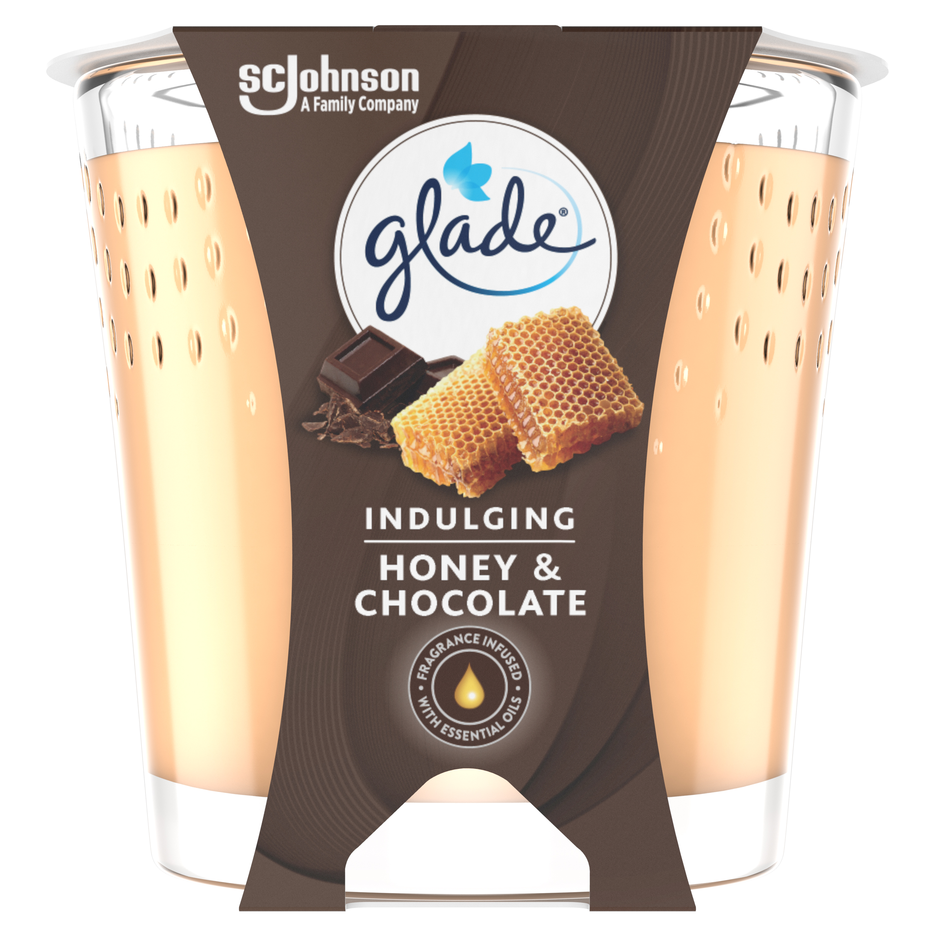 Glade® Duftkerze Indulging Honey & Chocolate