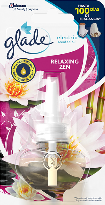 Glade® eléctrico aceites esenciales-recambio-relax-zen