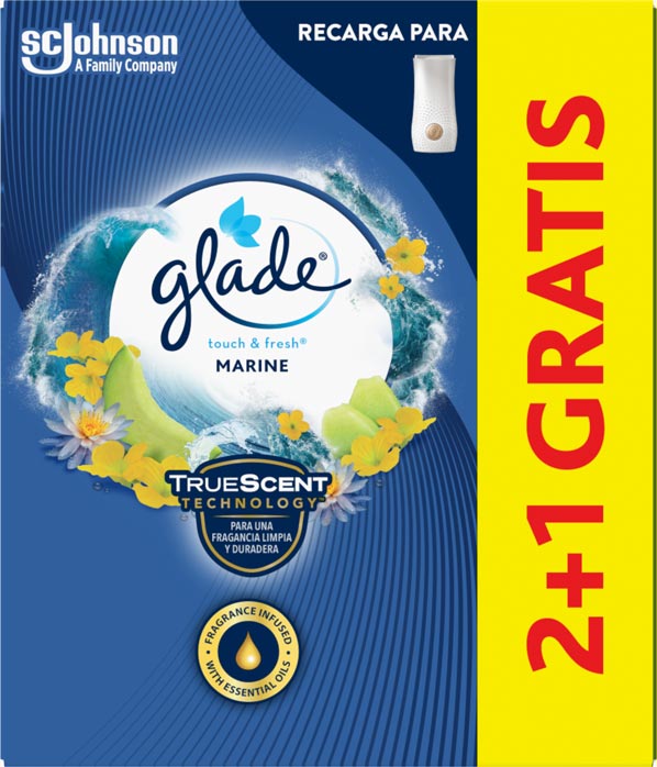 Glade® Mini Spray Recambio Marine 3ud