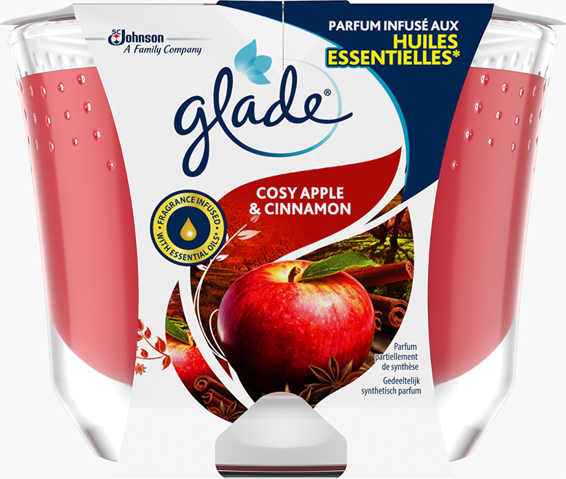 Glade® tuoksukynttilä iso Cosy Apple & Cinnamon