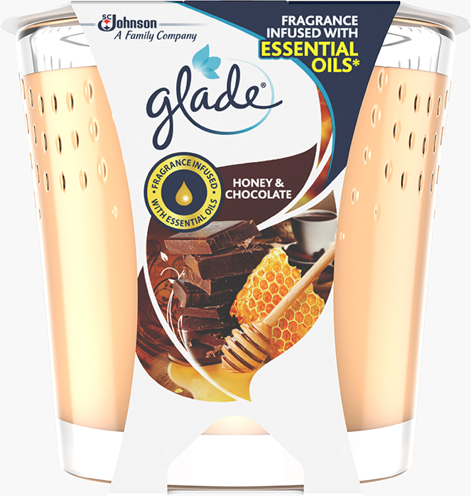 Glade® tuoksukynttilä Honey & Chocolate