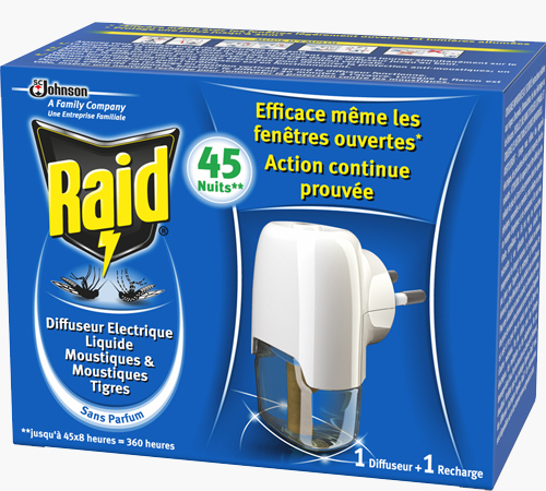 Raid® Diffuseur Electrique  Liquide  45 Nuits