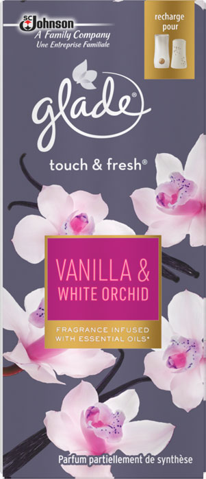 Glade® Elegance Touch&Fresh® Recharge Vanilla & White Orchid