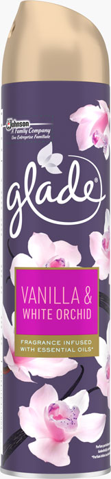 Glade® aérosol Vanilla White Orchid