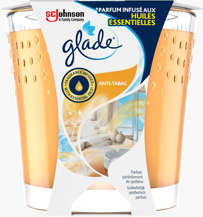 Glade® Bougie Design Anti-Tabac 